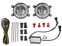Euralight LED Tagfahrlicht + LED Nebelscheinwerfer 90mm mit E-Prüfzeichen  eintragungsfrei~ : : Auto & Motorrad